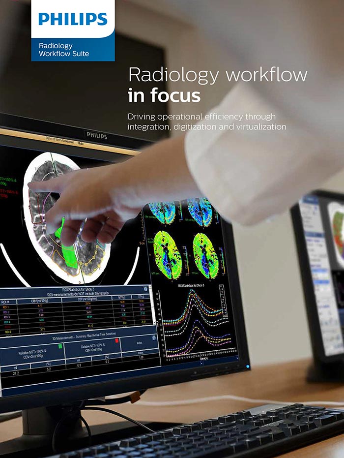 Cover of Philips Radiology Workflow Suite brochure
