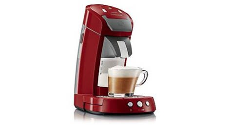 SENSEO® Latte Select lanseres i 2008. Det er den første kaffeputemaskinen med en integrert melkebeholder.