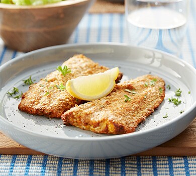 Panerte fiskefileter i Airfryer