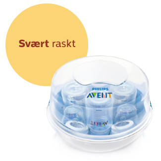 Rask Philips Avent-dampsterilisator for mikrobølgeovn