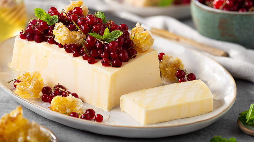 Semifreddo med honning