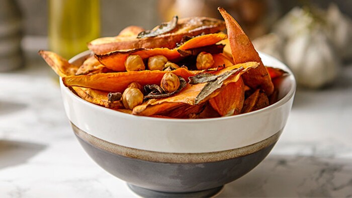 Pommes frites med søtpotet i Airfryer