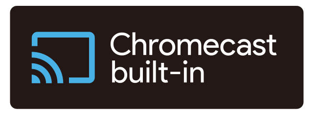 skjerm med innebygd Chromecast