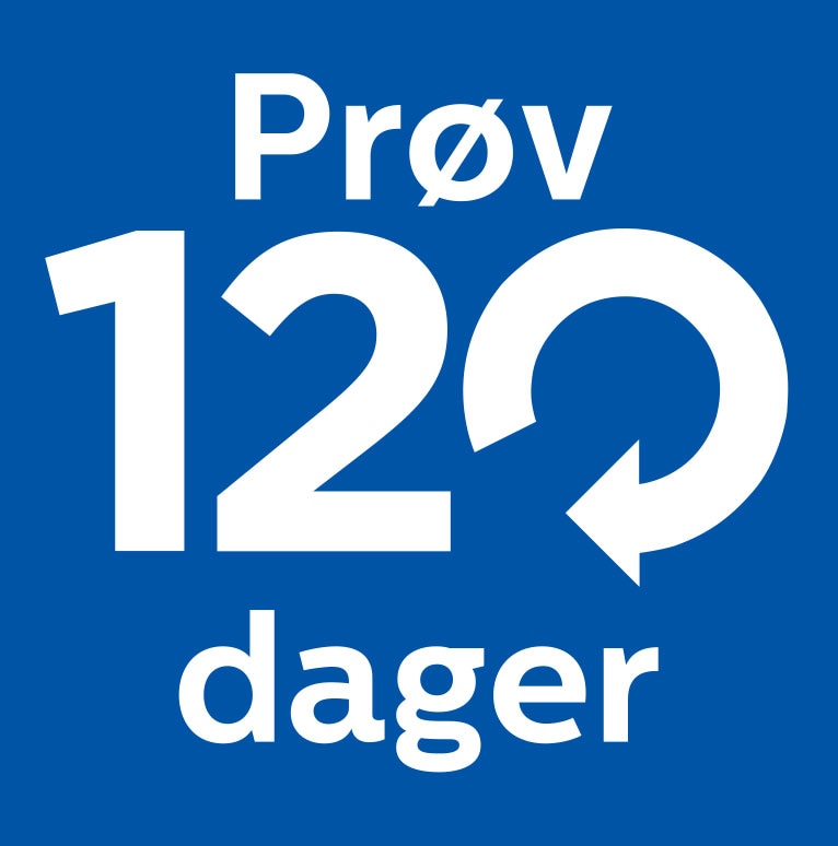 Philips fornøydgaranti - 120 dager