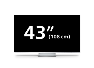 43 tommers 4K UHD LED Android-TV i Philips Performance Series
