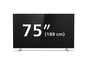 75 tommers 4K UHD LED Android-TV i Philips Performance Series