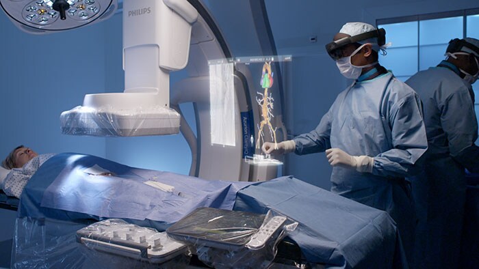 Philips’ unique augmented reality concept for image guided minimally invasive therapies developed with Microsoft (opens in a new window)