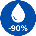 Ikon for 90 % mindre fett